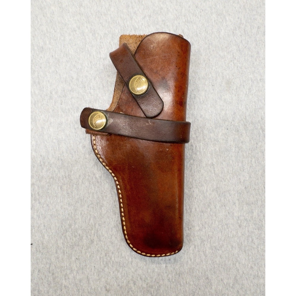 Vtg Hunter 1100-19 Brown Leather Holster‎ Hunting Shooting Sports Tactical